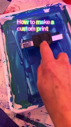 Creating Unique Custom Prints with a Brayer Roller