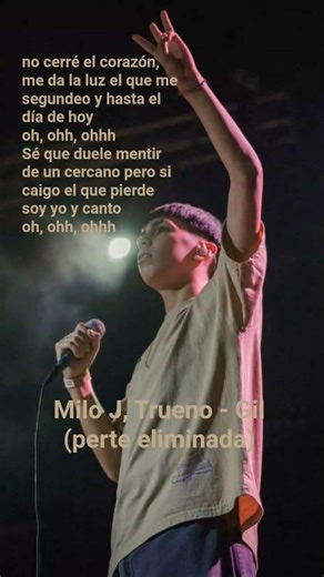 Gil (parte eliminada) Milo J y Trueno #Miloj #trueno #yosoydelos7mil #musica