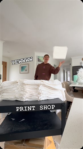 The Fun Process Opening The Bags For @mmoorefit | The Yew Print Shop | Facebook