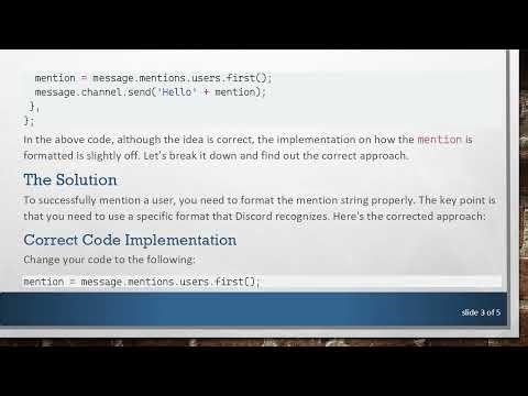 How to Make Your Discord Bot Mention Users on a Server