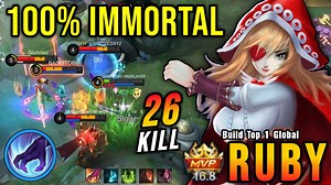 61K views · 1.9K reactions | 100% Immortal!! Ruby Best Build, Insane 26 Kills!! - MLBB | Gameplay Proplayer Live | Facebook