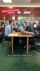 When you lie on your resume #comdy #lie #resume #jobinterview #interview #reels #comedyreels | Matt & Justus