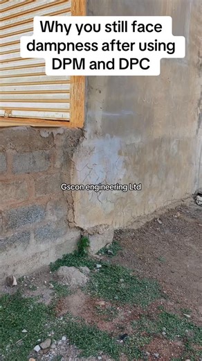 Why you still face dampness after using DPM and DPC #construction #fyp #dampness #building #reels | Gscon engineering ltd