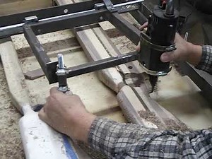 Home made rifle stock duplicator