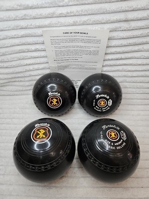 Henselite Classic Deluxe Bowls Size 4 Medium   Set of 4 Vintage Lawn Bowls  | eBay UK