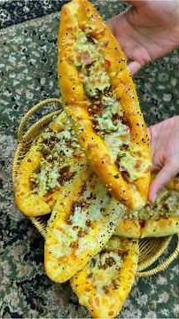 🍕 Turkish Pizza Recipe Crispy, Cheesy & Irresistible 😍