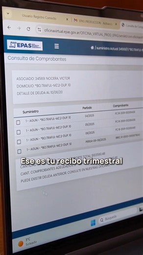 Con la Oficina Virtual de EPAS, ya no hace falta hacer filas ni moverte de tu casa para gestionar tu factura de agua. ✅ Consultás tu deuda ✅ Descargás el recibo ✅ Pagás online en minutos Abonando antes del 16 de junio contás con un 10% de descuento. 📲 Ingresá a la oficina virtual y resolvé tu trámite cuando vos quieras. #NeuquénCambiaParaVos | Gobierno de la Provincia del Neuquén