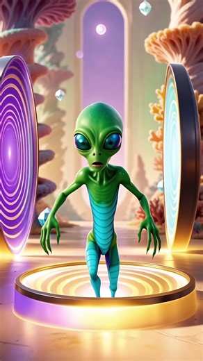 Alien Portal Loop 😲👽 #Shorts #Funny