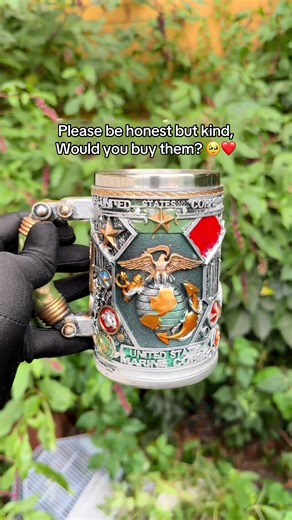 Please be honest but kind, would you buy one? 🥺 #military #cups #veteran #usa