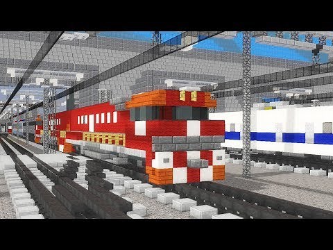 Minecraft Various Passenger Trains Animated