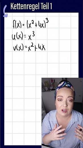 KETTENREGEL zum ABLEITEN | Teil 1 einfaches Beispiel #mathe #abi #math