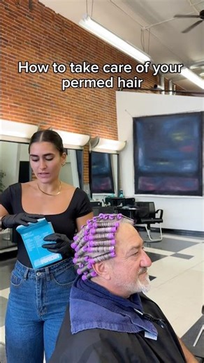 How to care for a perm! #curlyhair #haircare #cosmetology #hairstylist #permwrap #perm