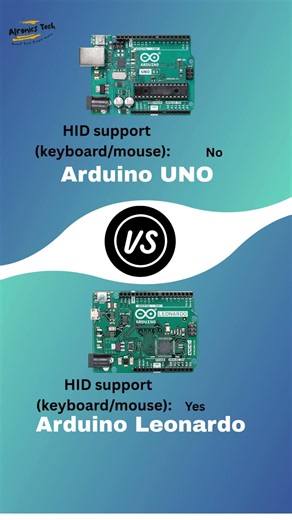 Arduino UNO vs Leonardo ⚡ | Which Board Is Better? 🤔#arduino #uno #leonardo #computer #techshorts