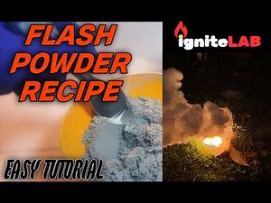 Flash powder | easy pyrotechnics tutorial | IgniteLAB