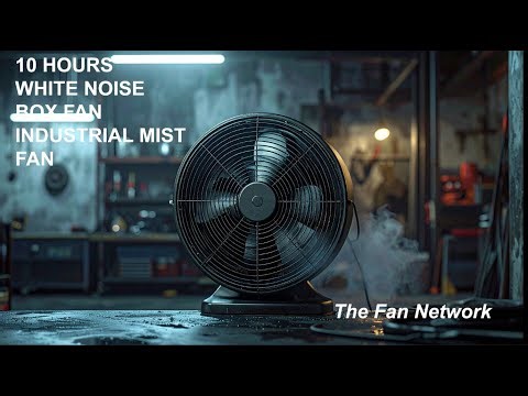 10 Hours Industrial Mist Box Fan White Noise for Sleep, Relaxation & Focus