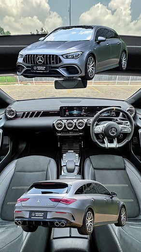 Mercedes Benz CLA45s Shooting-Brake X118 4Matic ATPM AMG 2022 / 2026 NIK 2022 Faktur 2026 Tax 02 2027 Odo 2,000 Miles AMG Magno Grey (Special) AMG Twin-Scroll roller bearing turbo (2.1Bar) Rare Units (X118 Shooting-Brake) Tangan Pertama Mercedes-Benz Warranty: - StarService: 05/2027 Bonus: Free premium detailing interior exterior dan mesin. Garansi mesin dan transmisi by Otospector. Garansi sertifikat otospector mobil tidak ada bekas tabrakan dan banjir. Spec: 2000cc AMG M139 Turbo Twin-Scroll R