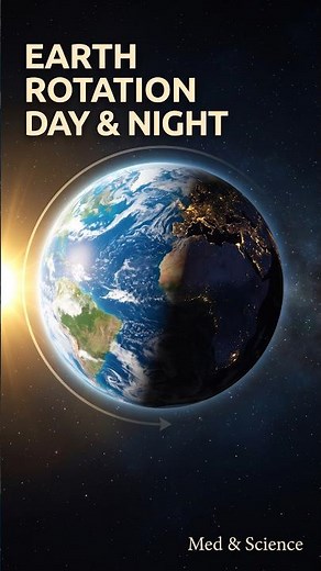 Earth’s Rotation 🌍☀️ | How Day and Night Happen | Med & Science