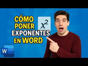 How to Put Exponents in Word @DomingoenlaRed