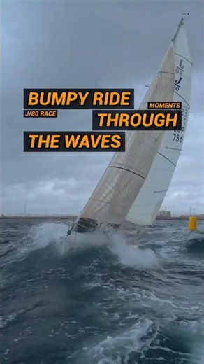 Slamming Through the Chop: J/80 Mark Rounding