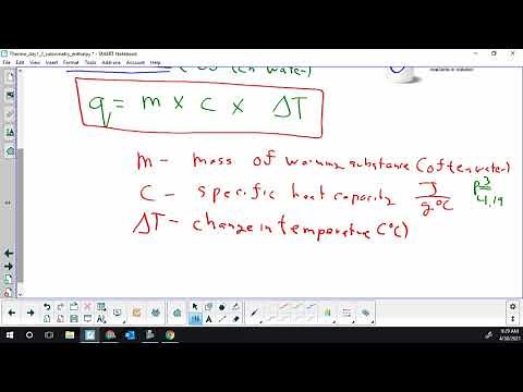 Lesson 2 - Introduction to calorimetry and calorimetry calculations