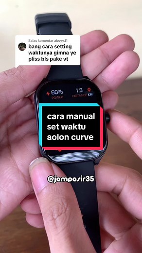Cara Manual Set Waktu Smartwatch Aolon Curve