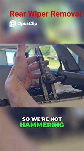 How to remove the rear wiper (without proper tools)