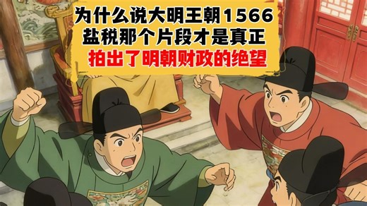 为什么都说《大明王朝 1566》里盐税那个片段，才是真正拍出了明朝财政的绝望！