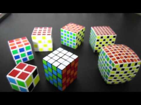 Checkerboard Rubik's Cube Pattern 2x2 through 7x7