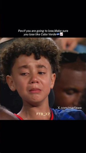 POV: If you are going to lose, make sure you lose like Cabo Verde 🥺⚽️