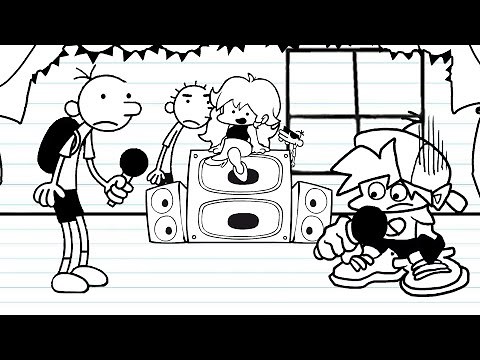 FNF vs Greg Heffley - Diary of a Wimpy Kid (FNF Mods)