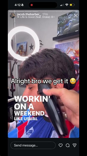 On the MAIN story is crazy🤦🏻‍♂️#barbertiktok #drizzy #956 #SmallBusiness #barber 💈If you're in the 956 area, feel free to reach out for a haircut—I'm open to new clients! Thank you for all the support. ✂️💈 📍 shop location: Elsa, Texas 📅 Appointment scheduling: just text me through my socials in my bio ✅