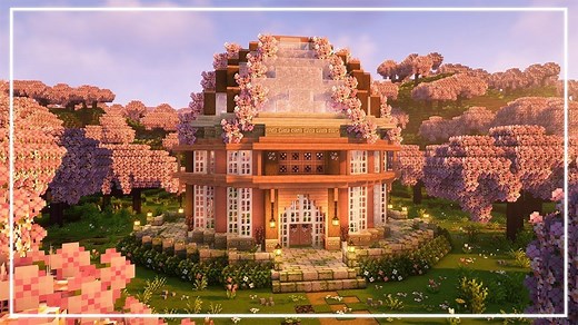 Minecraft 🌸樱花温室 | 建筑教程