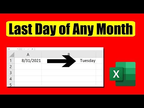 How to Get the Last Day Of Any Month In Excel