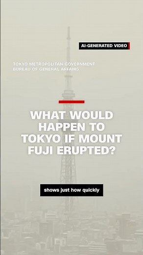 What would happen to Tokyo if Mount Fuji erupted?