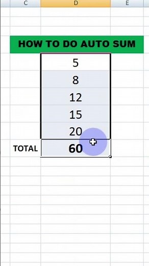 Autosum in excel | Sum formula excel sheet | How to use AUTOSUM formula in Excel