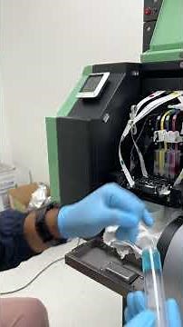 How to clean your DTF print head with a good cleaning solution #shorts #dtf