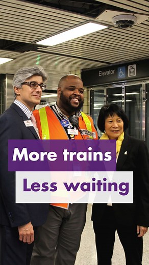 We’re increasing service, again! Faster, more reliable service for the same fare. Our two-year fare freeze is saving folks $300 - when times are tough you don’t need the extra squeeze of increasing daily costs, arriving late for work or late to pick up your kids on the way home. Together, we’re making transit more affordable, caring, and safe. | Mayor Olivia Chow