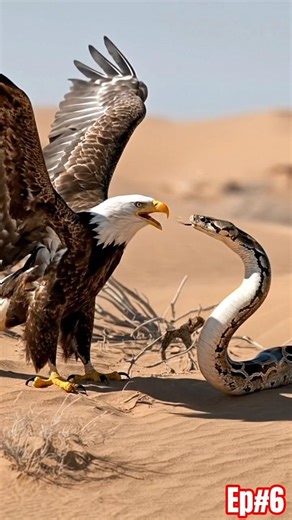 eagle vs snake || Eagle vs Cobra: You Won't Believe Who Won! 🦅🐍