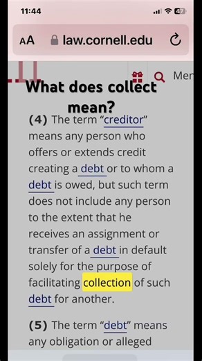 What does Collect Mean?