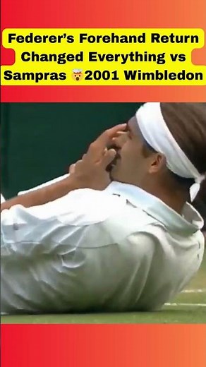 Federer’s Final Forehand Return Winner Changed Everything vs Sampras 🤯Wimbledon 2001