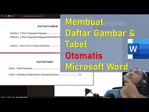 Cara Membuat Daftar Gambar dan Tabel Secara Otomatis di Microsoft Word | Tutorial Word |