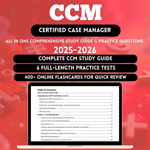 Guide d'étude CCM 2026 | Examen CCM | Gestionnaire de cas certifié | Ebook MCC | Ccm numérique | Gestion de cas certifiée | Flashcards Ccm - Etsy France