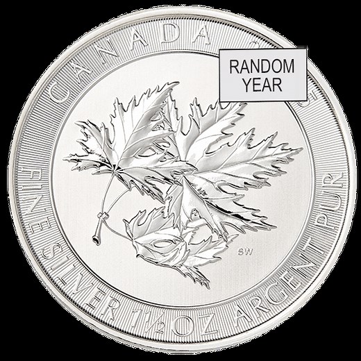 1.5 oz Silver Canadian Maple Leaf Coins | Silver Superleaf Coins