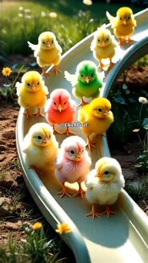 WOW! Colorful Chick Melt Your Heart 🐥🌈 Cutest Baby Chicks Ever #birds #adorablechicks #chicks