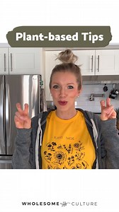 Certified health and wellness coach and fitness instructor, Erin Stanczyk - Eat Move Rest, talks her top 3 tips for making an easy transition to a plant-based diet. Go here for more videos: http://bit.ly/2STPCye | Wholesome Culture
