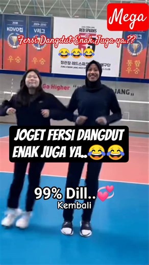 Momen Mega Joget Fersi Dangdut 😍😍 #shotrs #volleyball #megatron #joget #dangdut
