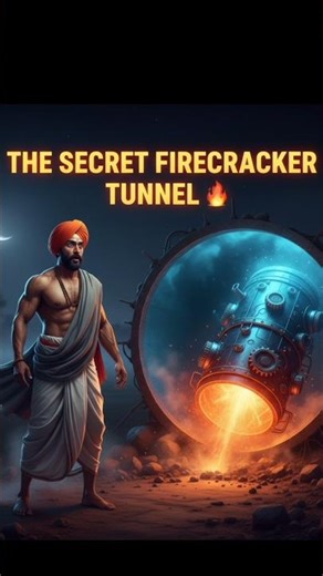 Farmer Finds a Giant Firecracker Inside a Secret Tunnel 💥 #ai #kahani #shorts