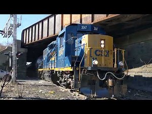 CSX Freight Action on the Northern Branch at 83rd Street Crossing in NJ