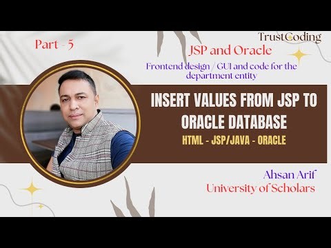 Insert Values to Oracle Database through JAVA SERVER PAGE(JSP) (HTML+JSP+TOMCAT+ORACLE) #jsp #java