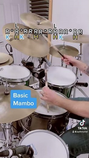 How To Play Mambo on Drum Set in 40 Seconds... #Shorts